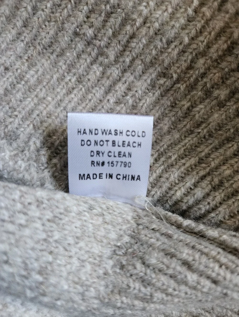Pinch Women's Checkerboard Crewneck Sweater Cream and Taupe Size S